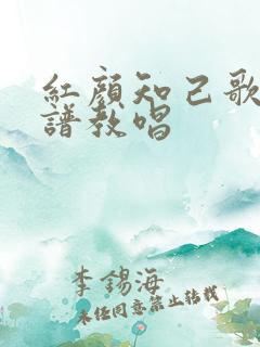 红颜知己歌谱简谱教唱