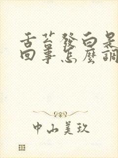 舌苔发白是怎么回事怎么调理