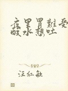 夜里胃难受胃冒酸水想吐