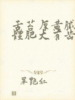 舌苔厚黄腻臭舌体肥大有齿痕