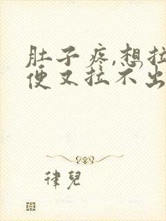 肚子疼,想拉大便又拉不出来是什么原因