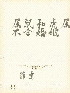 属鼠和虎属相合不合婚姻