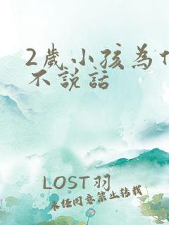 2岁小孩为什么不说话