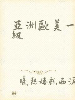 亚洲欧美一级二级