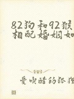 82狗和92猴相配婚姻如何