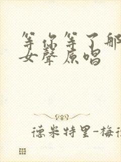 等你等了那么久女声原唱