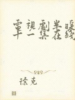 电视剧半暖时光十一集在线观看免费