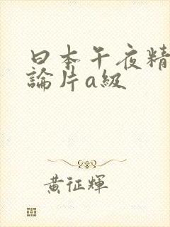 曰本午夜精品理论片a级
