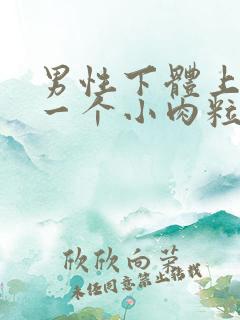 男性下体上长了一个小肉粒