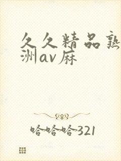 久久精品熟女亚洲av麻