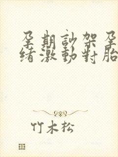 孕期吵架孕妇情绪激动对胎儿有什么影响