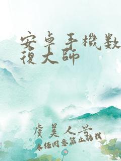 安卓手机数据恢复大师