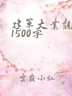 建军大业观后感1500字