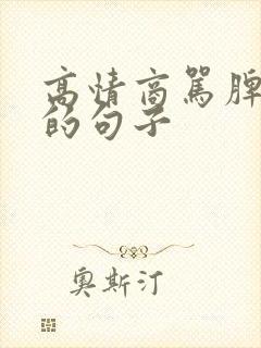 高情商骂脾气大的句子