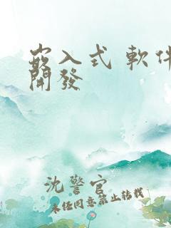 嵌入式 软件 开发