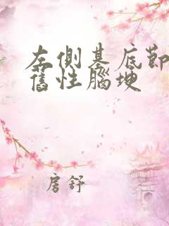 左侧基底节区陈旧性脑埂