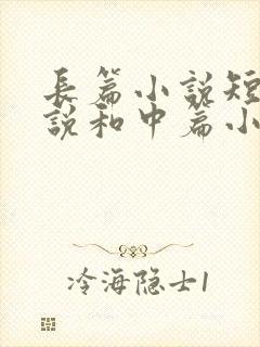 长篇小说短篇小说和中篇小说