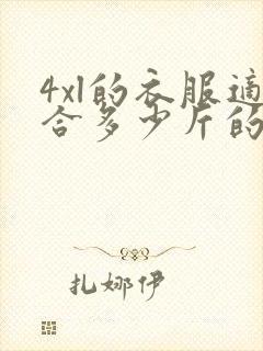 4xl的衣服适合多少斤的人穿