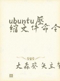 ubuntu压缩文件命令zip