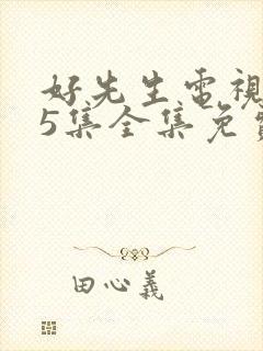 好先生电视剧45集全集免费播放