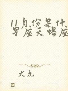 11月份是什么星座天蝎座是什么性格