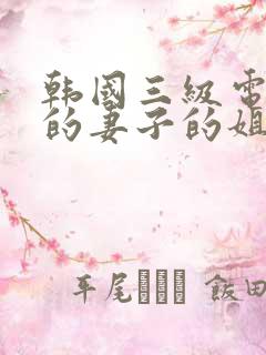 韩国三级电影我的妻子的姐姐