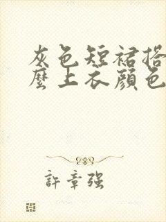 灰色短裙搭配什么上衣颜色好看