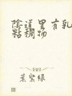 阴道里有乳白色粘稠物