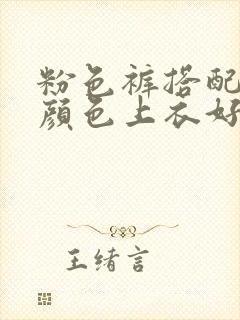 粉色裤搭配什么颜色上衣好看