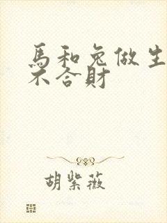 马和兔做生意合不合财