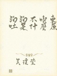 狗狗不吃东西还吐是什么原因