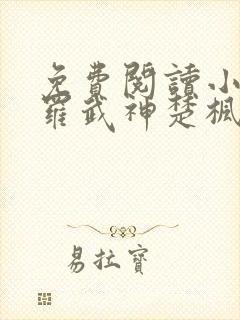 免费阅读小说修罗武神楚枫