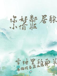 你好邻居躲猫猫小偷版