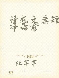 情感文案短句干净治愈