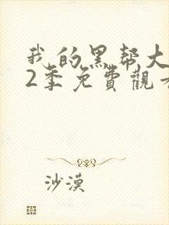 我的黑帮大佬第2季免费观看高清版