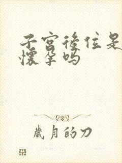 子宫后位是容易怀孕吗