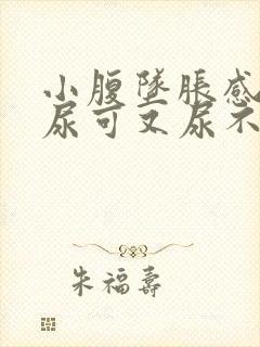 小腹坠胀感觉想尿可又尿不多是什么原因女