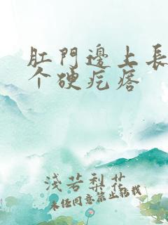 肛门边上长了一个硬疙瘩