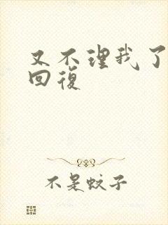 又不理我了怎么回复