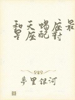 和天蝎座最配的星座配对