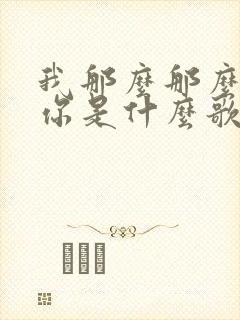 我那么那么的爱你是什么歌