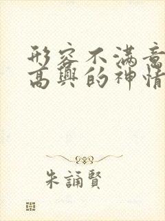 形容不满意或不高兴的神情的词语