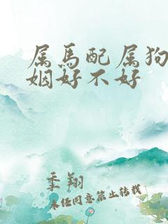 属马配属狗的婚姻好不好