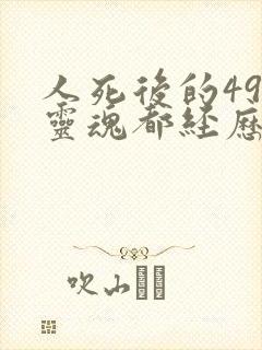 人死后的49天灵魂都经历了什么