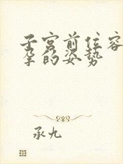 子宫前位容易受孕的姿势