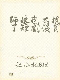 师娘我不找老婆了短剧演员表