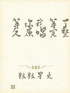 等你我等了那么久原唱完整版