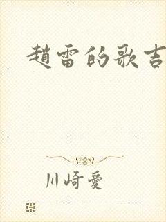 赵雷的歌吉他谱