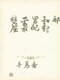 双子男和哪个星座最配对