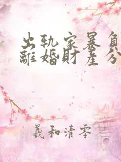 出轨家暴负资产离婚财产分割